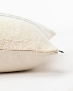 Abigail Silk Stripe Pillow Cover -Bloomingville Shop AbigailSilkStripePillowCover MPLW0649 CRM 12x54 D1