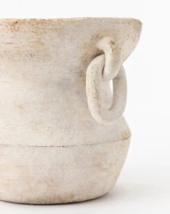 Arnette Terracotta Vase -Bloomingville Shop ArnetteTerracottaVase MDCR2468 WHT 8 D1