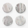 Benthe Marble Coasters (Set Of 4) -Bloomingville Shop BentheMarbleCoasters Setof4 MKTN1096 NAT S4 MAIN T