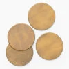 Brass Coasters (Set Of 4) -Bloomingville Shop BrassCoasters Setof4 MKTN0965 BRS S4 MAIN