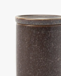 Bloomingville Brom Stoneware Canister -Bloomingville Shop BromStonewareCanister MKTN1110 BWN OS D2 T