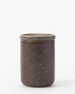 Bloomingville Brom Stoneware Canister -Bloomingville Shop BromStonewareCanister MKTN1110 BWN OS MAIN T