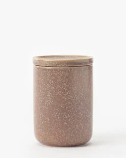 Bloomingville Brom Stoneware Canister -Bloomingville Shop BromStonewareCanister MKTN1110 TAN OS MAIN T