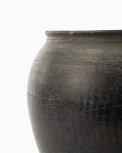 Brushed Charcoal Vase -Bloomingville Shop BrushedCharcoalVase MDCR1650 BLK OS D1 T