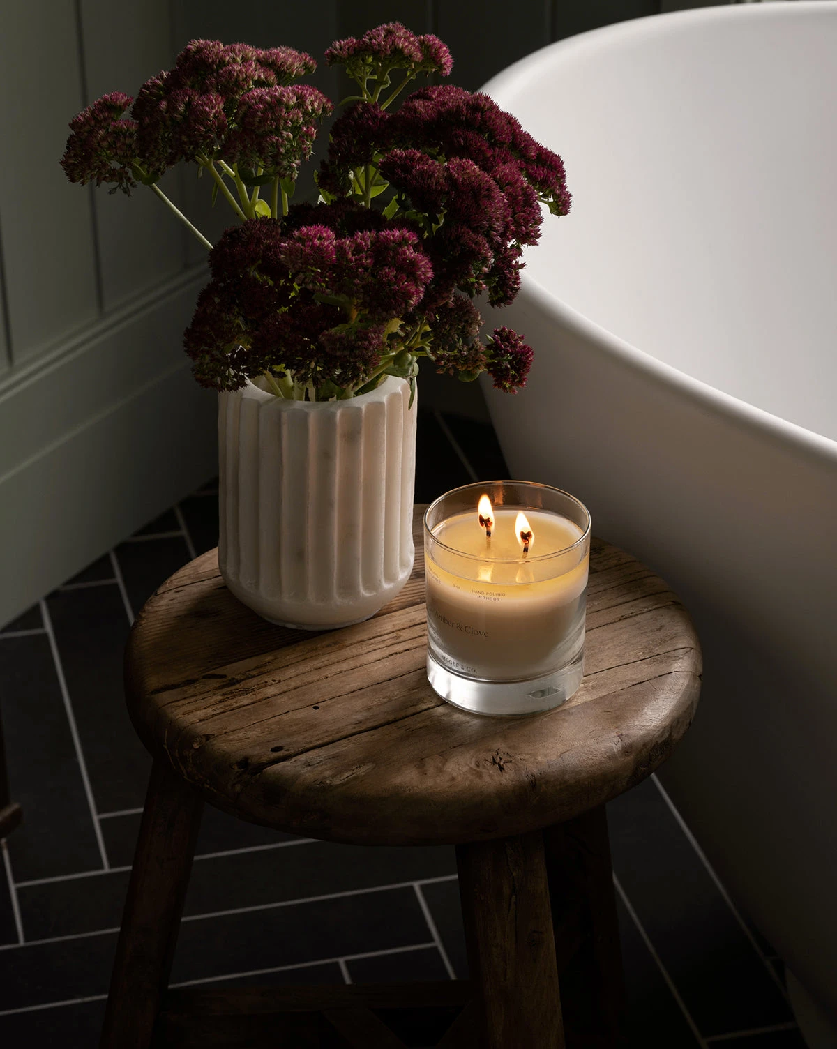 Grayson White Marble Vase 4 Grayson White Marble Vase - Image 2