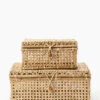 Cielo Cane Boxes (Set Of 2) -Bloomingville Shop CieloCaneBoxes Setof2 MDCR2315 NAT S2 MAIN