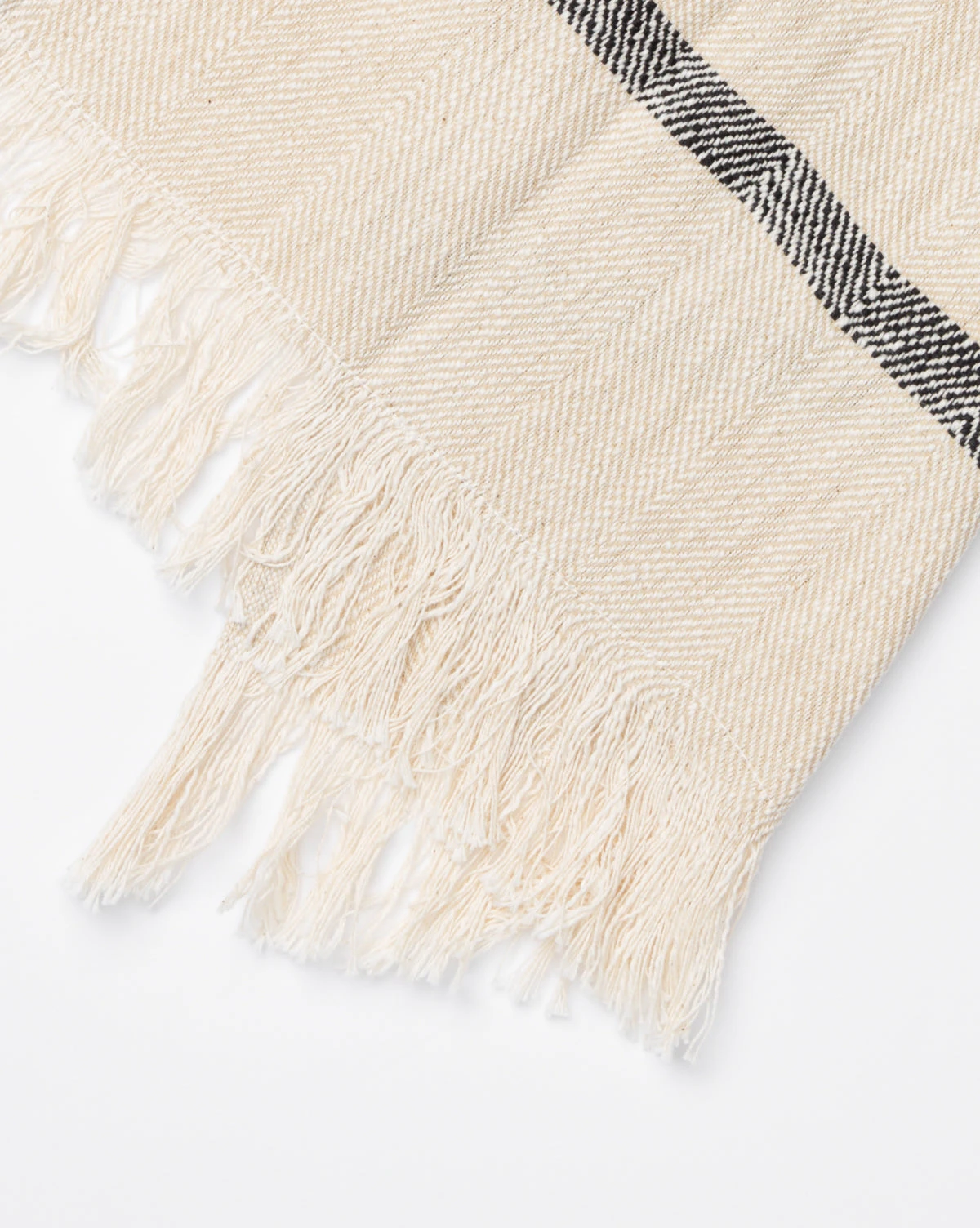 Bloomingville Fringed Striped Towel (Set Of 2) 5 Bloomingville Fringed Striped Towel (Set Of 2) - Image 3