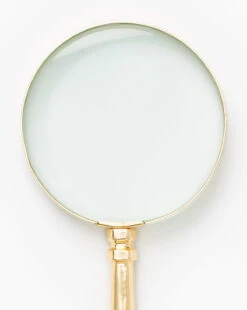 Gerard Brass Magnifying Glass -Bloomingville Shop GerardBrassMagnifyingGlass MDCR2308 BRS OS D1