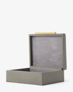 Gray Shagreen Box -Bloomingville Shop GrayShagreenBox MDCR2448 GRY OS D1