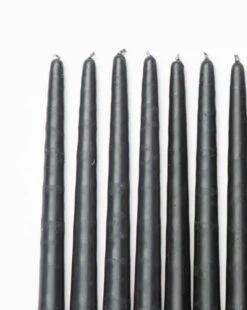 Gray Taper Candles (Set Of 12) -Bloomingville Shop GrayTaperCandles Setof12 MDCR2202 GRY D1