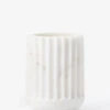Grayson White Marble Vase -Bloomingville Shop GraysonWhiteMarbleVase MDCR2438 WHT OS MAIN