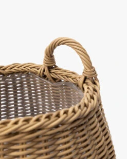 Lightwash Handled Planter Basket -Bloomingville Shop HandledPlanterBasket MDCR2790 LTW D1 T