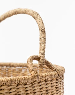 Ivar Hand-Woven Basket -Bloomingville Shop IvarHand WovenBasket MDCR2658 NAT D1