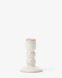 Mae Ceramic Taper Holder -Bloomingville Shop MaeCeramicTaper MDCR2454 WHT S