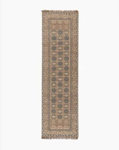 Nunez Hand-Knotted Wool Rug -Bloomingville Shop NunezHand KnottedRug MRUG0921 BWN 3x10 T