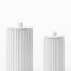Fluted Lidded Bathroom Canister -Bloomingville Shop RibbedLiddedBathroomCanister MBTH0268 IVR MAIN