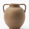 Rounded Dual Handled Vase 1 Rounded Dual Handled Vase -Bloomingville Shop RoundedDualHandledVase MDCR2078 BWN OS MAIN
