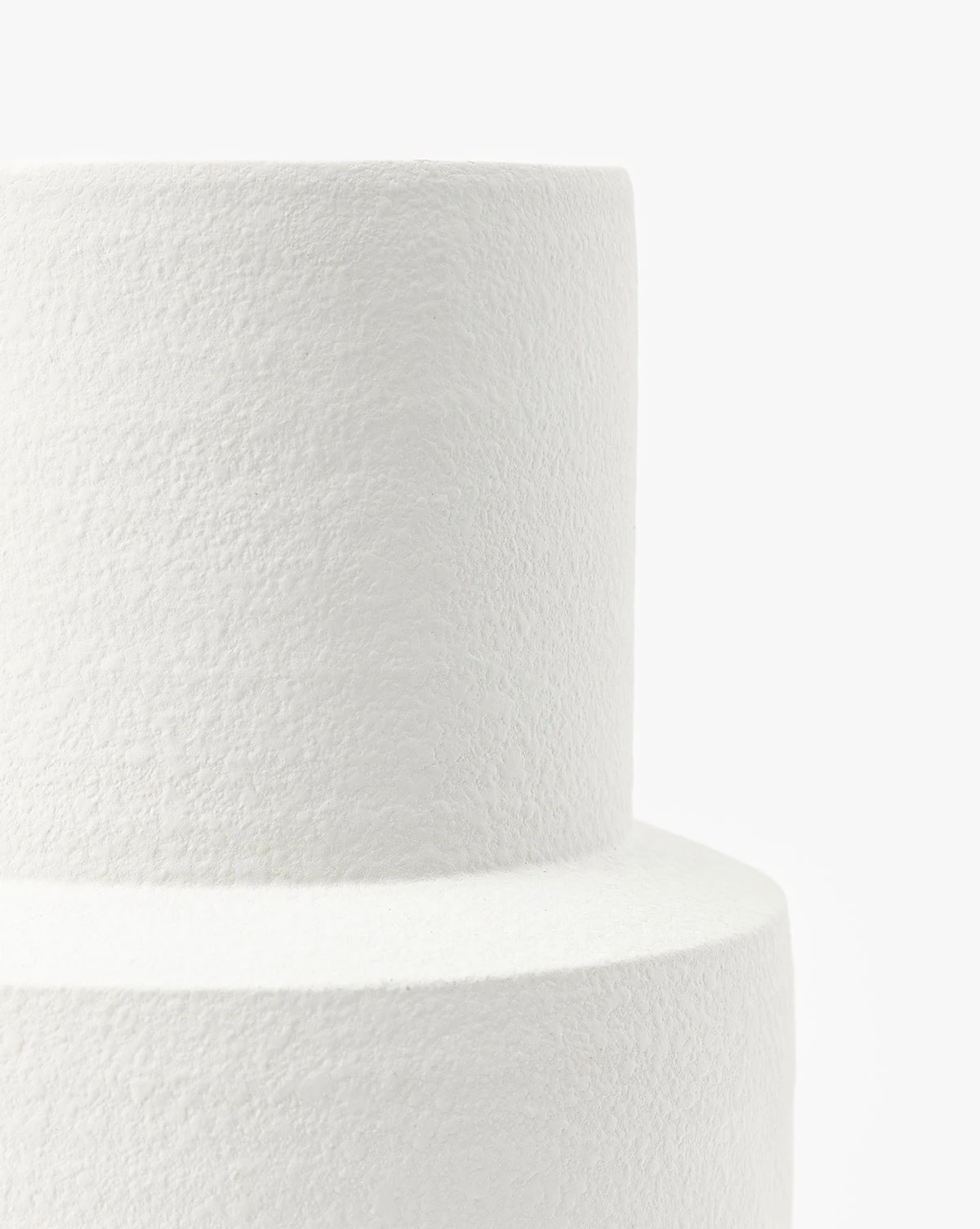 Smooth Matte White Glaze Vase 6 Smooth Matte White Glaze Vase - Image 4