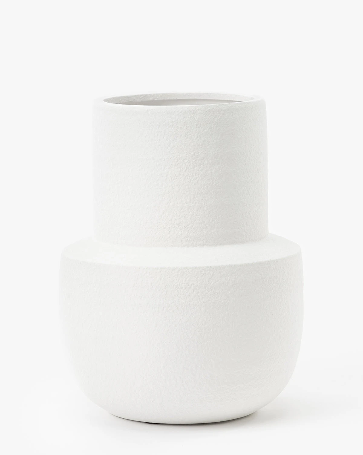 Smooth Matte White Glaze Vase 3 Smooth Matte White Glaze Vase