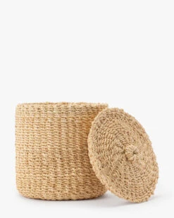 Thalia Woven Canister -Bloomingville Shop ThaliaWovenCanister MBTH0319 NAT L D1