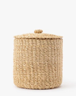 Thalia Woven Canister -Bloomingville Shop ThaliaWovenCanister MBTH0319 NAT L MAIN