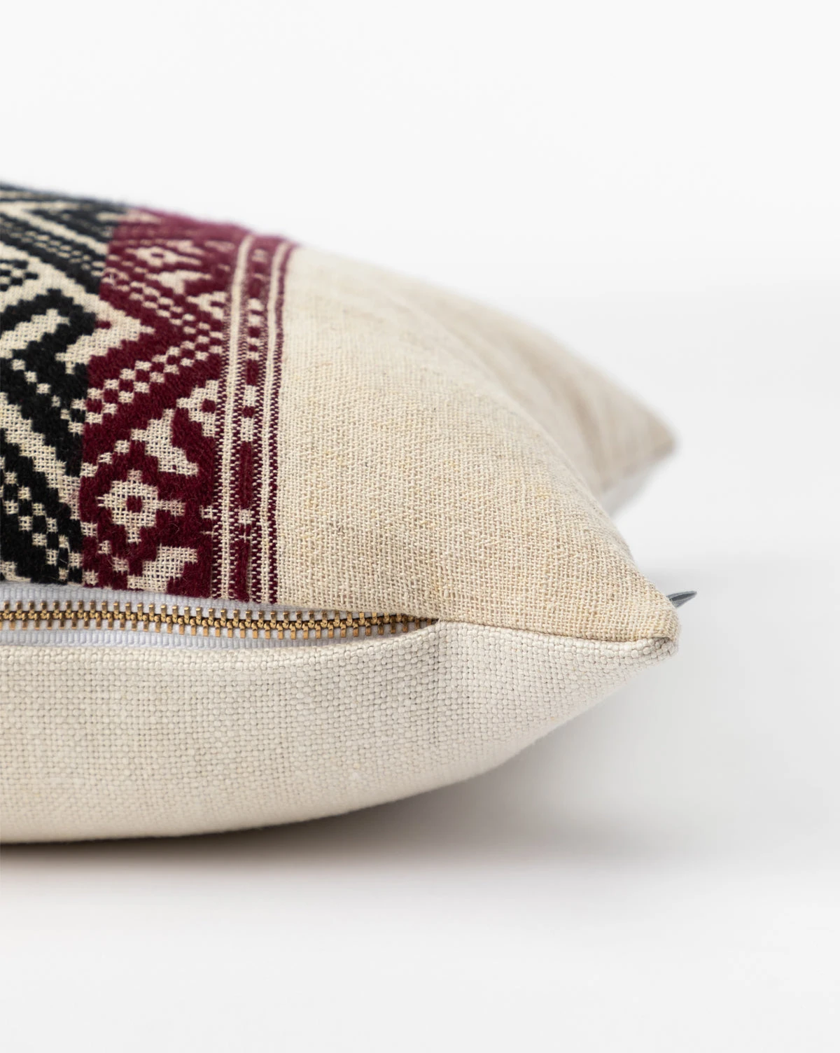 Vintage Black Tribal Print Pillow Cover No. 4 4 Vintage Black Tribal Print Pillow Cover No. 4 - Image 2