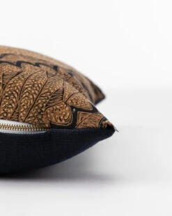 Bloomingville Shop -Bloomingville Shop VintageBrownDiagonalPatternPillowCoverNo2 MPLW1308 BWN 16x20 D1