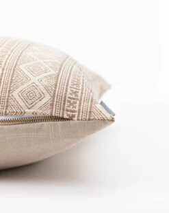 Vintage Tribal Patterned Pillow Cover No. 1 -Bloomingville Shop VintageTribalPatternedPillowNo.1 MPLW1219 TAN 20x20 D1