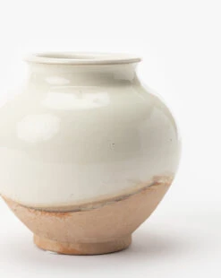 White Washed Ceramic Pot -Bloomingville Shop WhiteWashedCeramicPot MDCR1868 WHT OS D1