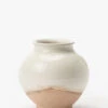 White Washed Ceramic Pot -Bloomingville Shop WhiteWashedCeramicPot MDCR1868 WHT OS MAIN