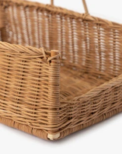 Zora Rattan Basket -Bloomingville Shop ZoraRattanBasket MDCR2771 NAT OS D2 T